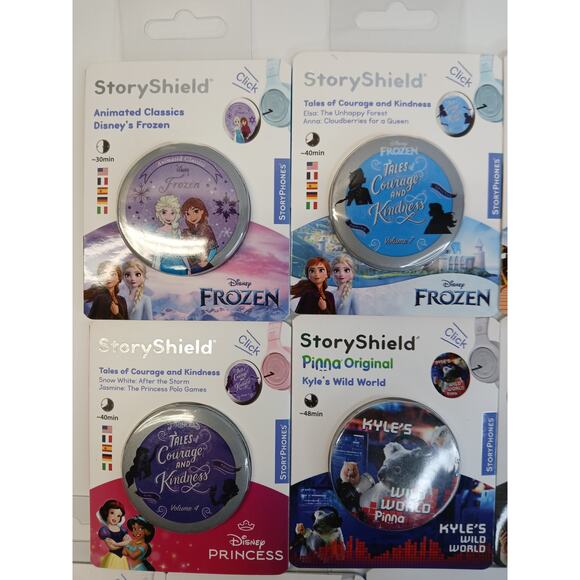 StoryPhones 10 PACK NEW Story Shields Disc Disney Headphones Storytelling SEALED - Picture 2 of 9